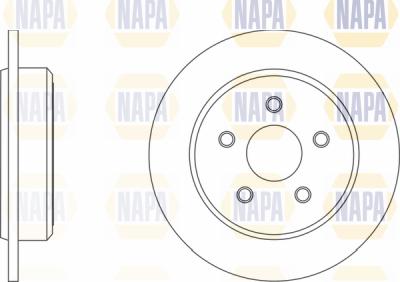 NAPA PBD8385 - Brake Disc autospares.lv