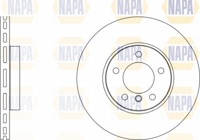 NAPA PBD8336 - Brake Disc autospares.lv