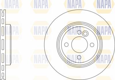 NAPA PBD8323 - Brake Disc autospares.lv