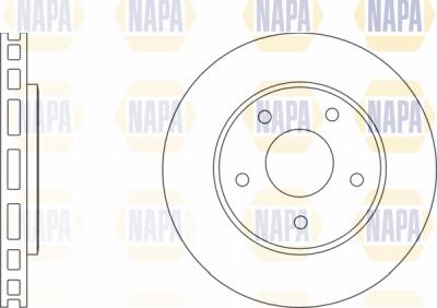 NAPA PBD8379 - Brake Disc autospares.lv