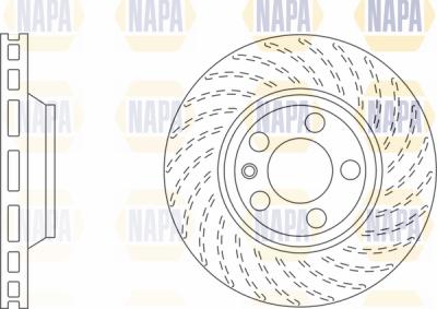 NAPA PBD8374 - Brake Disc autospares.lv