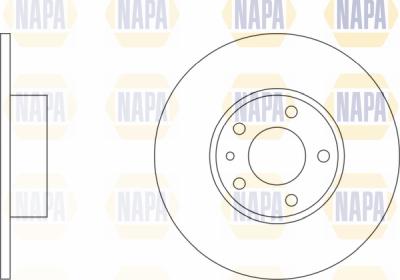 NAPA PBD8375 - Brake Disc autospares.lv