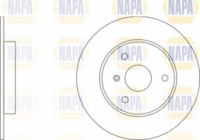 NAPA PBD8378 - Brake Disc autospares.lv