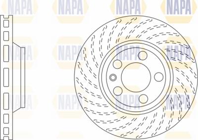 NAPA PBD8372 - Brake Disc autospares.lv