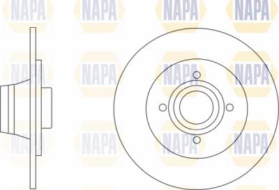 NAPA PBD8295 - Brake Disc autospares.lv