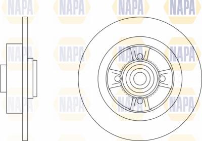 NAPA PBD8296 - Brake Disc autospares.lv