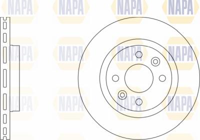 NAPA PBD8290 - Brake Disc autospares.lv