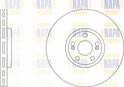 NAPA PBD8298 - Brake Disc autospares.lv