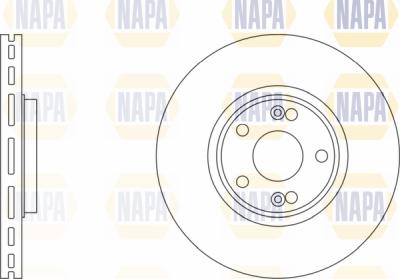 NAPA PBD8297 - Brake Disc autospares.lv