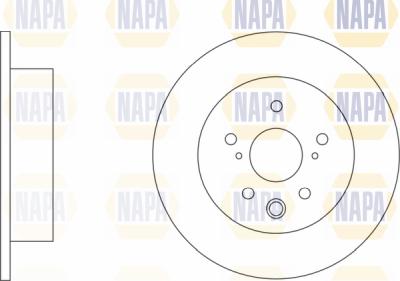 NAPA PBD8249 - Brake Disc autospares.lv