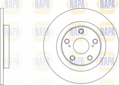 NAPA PBD8244 - Brake Disc autospares.lv