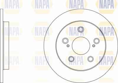 NAPA PBD8241 - Brake Disc autospares.lv