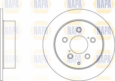 NAPA PBD8243 - Brake Disc autospares.lv