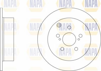 NAPA PBD8247 - Brake Disc autospares.lv