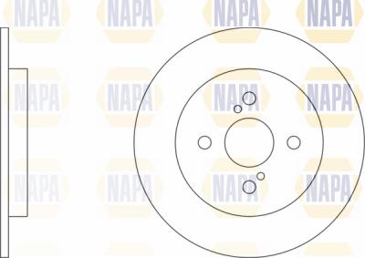 NAPA PBD8254 - Brake Disc autospares.lv