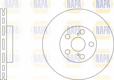 NAPA PBD8264 - Brake Disc autospares.lv