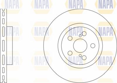 NAPA PBD8265 - Brake Disc autospares.lv