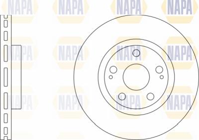 NAPA PBD8266 - Brake Disc autospares.lv