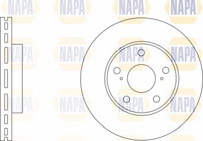 NAPA PBD8260 - Brake Disc autospares.lv