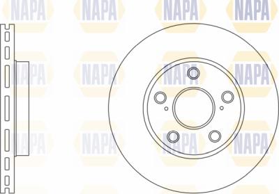 NAPA PBD8268 - Brake Disc autospares.lv