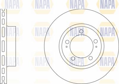 NAPA PBD8263 - Brake Disc autospares.lv