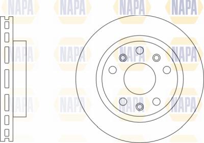 NAPA PBD8204 - Brake Disc autospares.lv