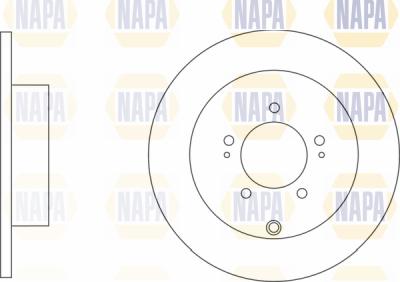 NAPA PBD8206 - Brake Disc autospares.lv