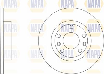 NAPA PBD8201 - Brake Disc autospares.lv