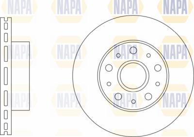 NAPA PBD8208 - Brake Disc autospares.lv