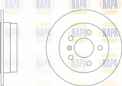 NAPA PBD8219 - Brake Disc autospares.lv