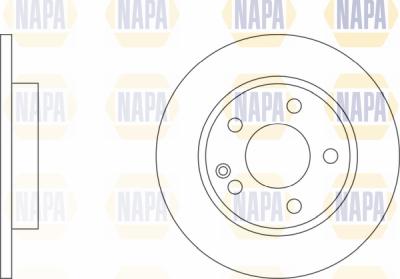 NAPA PBD8214 - Brake Disc autospares.lv