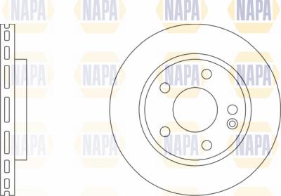 NAPA PBD8215 - Brake Disc autospares.lv