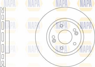 NAPA PBD8285 - Brake Disc autospares.lv