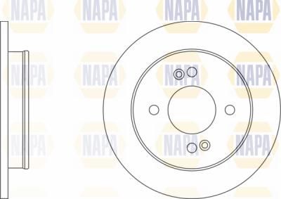 NAPA PBD8286 - Brake Disc autospares.lv