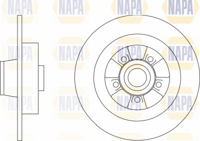 NAPA PBD8288 - Brake Disc autospares.lv