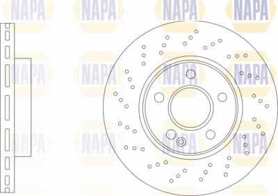 NAPA PBD8235 - Brake Disc autospares.lv