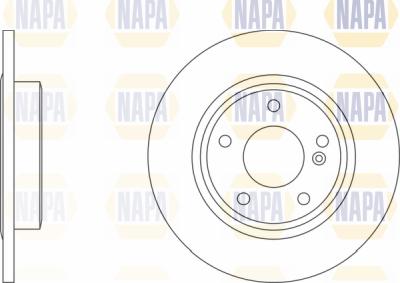 NAPA PBD8236 - Brake Disc autospares.lv