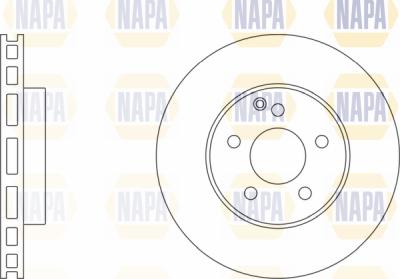 NAPA PBD8229 - Brake Disc autospares.lv