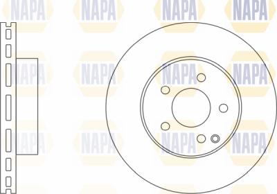 NAPA PBD8224 - Brake Disc autospares.lv