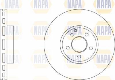 NAPA PBD8225 - Brake Disc autospares.lv