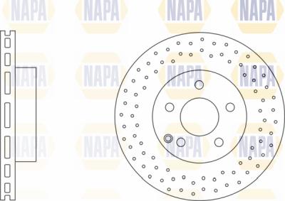 NAPA PBD8221 - Brake Disc autospares.lv