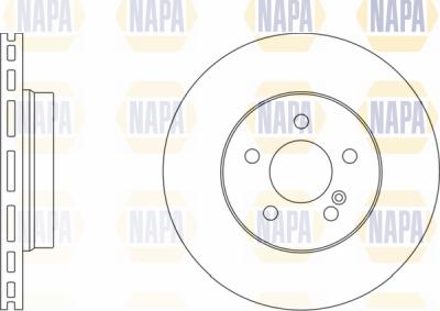 NAPA PBD8228 - Brake Disc autospares.lv