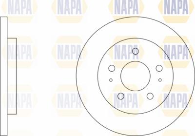 NAPA PBD8279 - Brake Disc autospares.lv