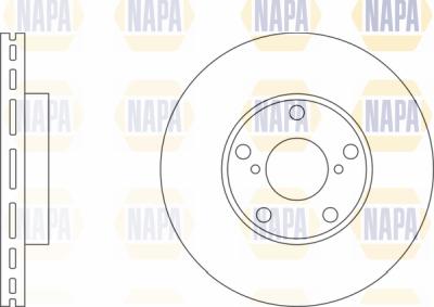 NAPA PBD8273 - Brake Disc autospares.lv