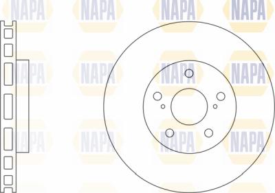 NAPA PBD8272 - Brake Disc autospares.lv