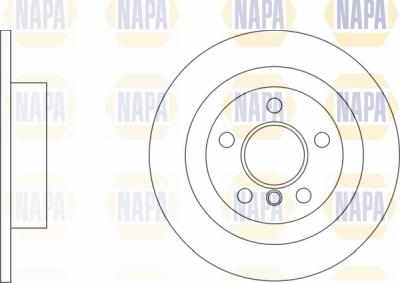 NAPA PBD8749 - Brake Disc autospares.lv