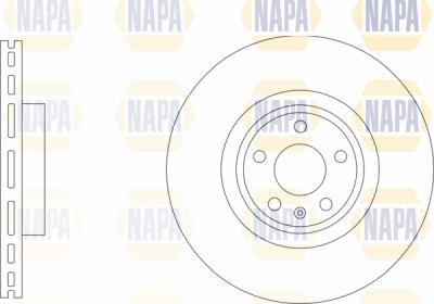 NAPA PBD8744 - Brake Disc autospares.lv