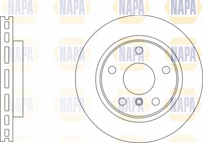 NAPA PBD8748 - Brake Disc autospares.lv