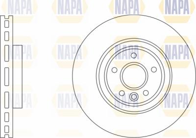 NAPA PBD8756 - Brake Disc autospares.lv