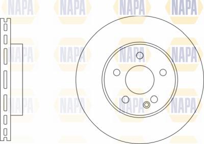 NAPA PBD8751 - Brake Disc autospares.lv